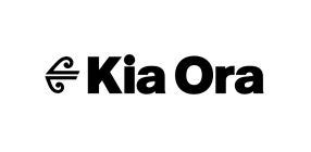 Kia Ora logo on a white background