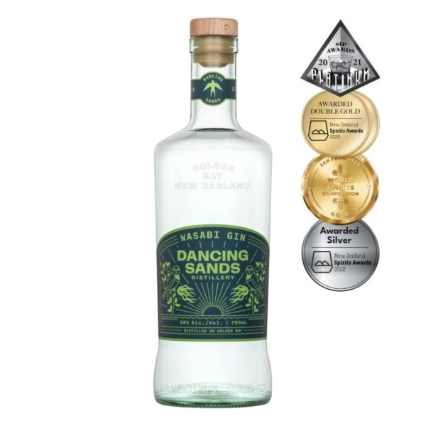 Dancing Sands Wasabi Gin with Medals